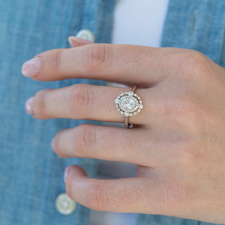 Unique diamond engagement ring by Aquamarise