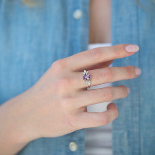 Unique alexandrite engagement ring by Aquamarise