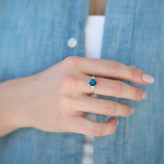 Unique alexandrite engagement ring by Aquamarise