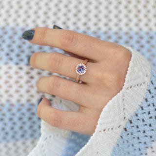 Ella Purple Sapphire in 14K Rose Gold Vermeil