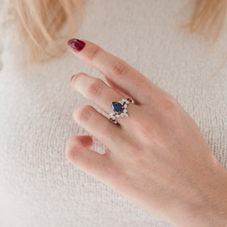 Evelyn Starry Night Ring Set in Sterling Silver