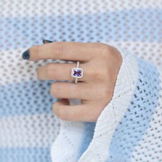 Rae Alexandrite Ring- Sterling Silver