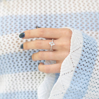 Vintage Aquamarine Ring in 14K White Gold