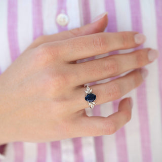 Unique sandstone engagement ring by Aquamarise