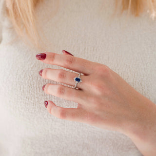 Starry Night (Sandstone) Engagement Ring in 14K White Gold