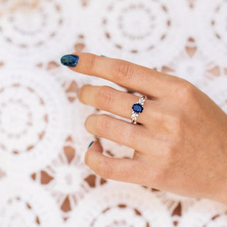 Lily Starry Night Court Ring in Sterling Silver