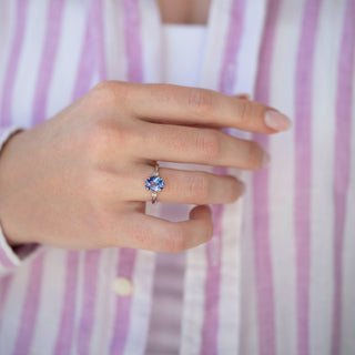 Unique alexandrite engagement ring by Aquamarise