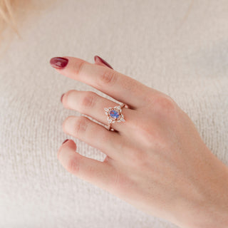 Stella Alexandrite Ring- 14K Rose Gold Vermeil