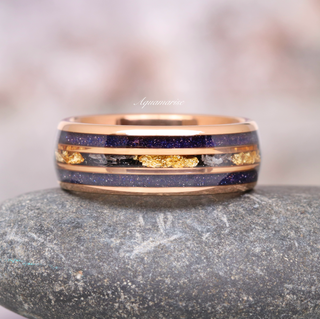 Starry Night Couples Ring Set