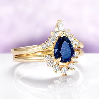 Starry Night Couples Ring Set