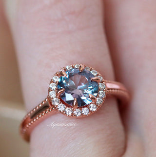 Ella Purple Sapphire in 14K Rose Gold Vermeil