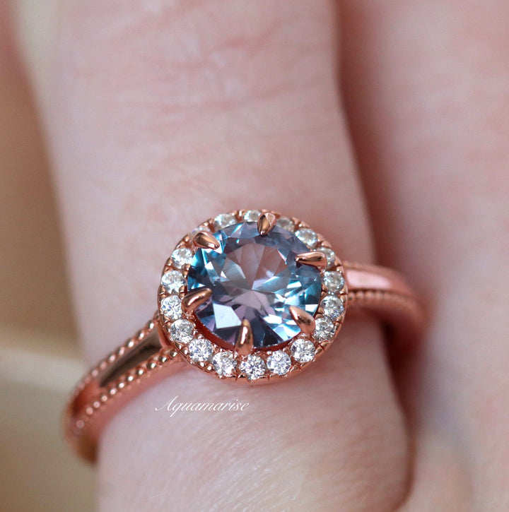 Ella Purple Sapphire in 14K Rose Gold Vermeil