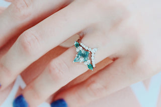 Skye Kite®  Moss Agate Couples Ring Set