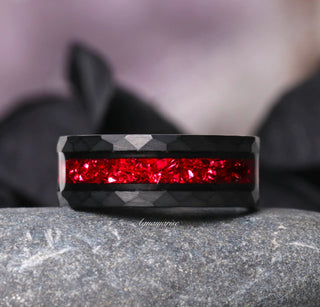 Skye Kite® Natural Red Garnet Couples Ring Set
