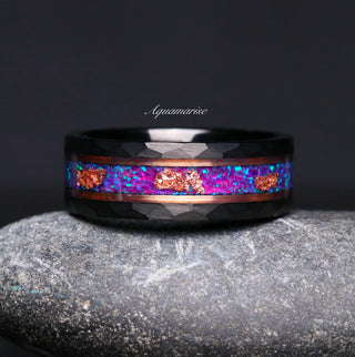 Skye Kite® Purple Fire Opal Couples Ring Set
