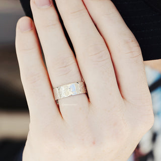 Constellation Wedding Ring in Sterling Silver (8MM)
