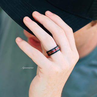 Skye Kite®  Natural Red Garnet Couples Ring Set