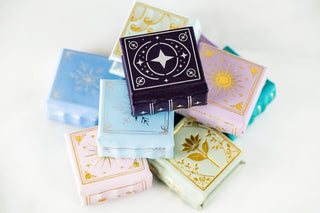 Dawn Court Leather Book Ring Box - Rose Glow Edition (Small)