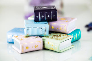 Summer Court Handmade Leather Book Ring Box- Seaglass Glow Edition (Small)