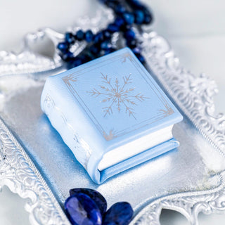 Winter Court Leather Book Ring Box – Frost Sky Edition (Small)