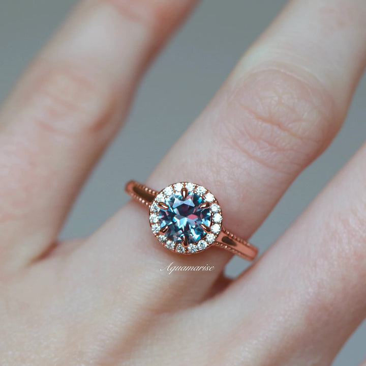 Ella Purple Sapphire in 14K Rose Gold Vermeil