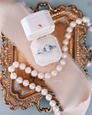 Luxury artisan jewelry setting with ethical gemstones