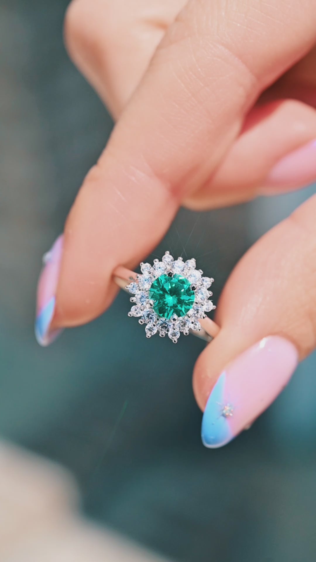 Avery Paraiba Tourmaline Ring- Sterling Silver