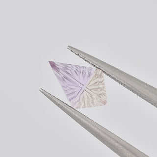 Natural Ametrine kite 6 x 9 mm Faelight Cut video, turning to show the starburst flashes