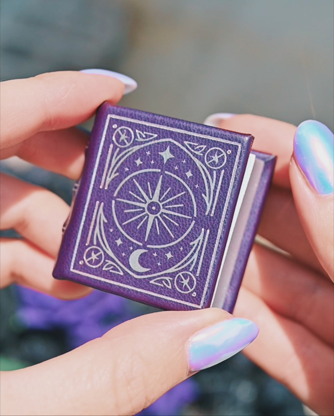 Night Court Handmade Leather Book Ring Box (fits a ring up to a size 8)