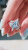 Elowen Kite Cut Aquamarine Engagement Ring Set in Sterling Silver
