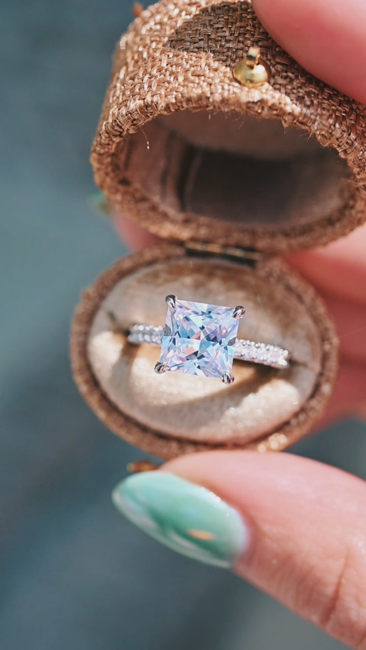 Nora Simulated Diamond Ring- Sterling Silver