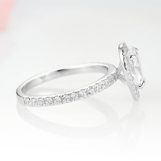 Elodie Lab-Grown Diamond Engagement Ring- 14K White Gold (IGI Certified)