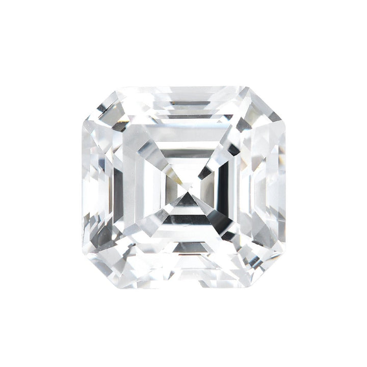 Premium Asscher Cut Loose Moissanite Gemstone