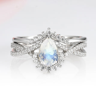 Petite Chevron Natural Diamond or Moissanite Wedding Band in 14K White Gold