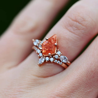Skye Kite® Natural Sunstone Ring Set in 14K Rose Gold Vermeil