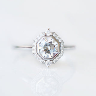 Octavia Lab-Grown Diamond Engagement Ring- 14K White Gold (IGI Certified)