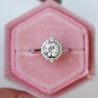 Octavia Lab-Grown Diamond Engagement Ring- 14K White Gold (IGI Certified)