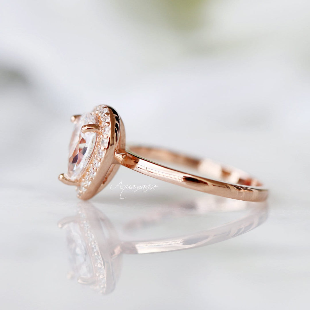 Camila Simulated Diamond Ring Set- 14K Rose Gold Vermeil