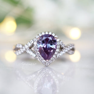 Flair Alexandrite Ring- Sterling Silver