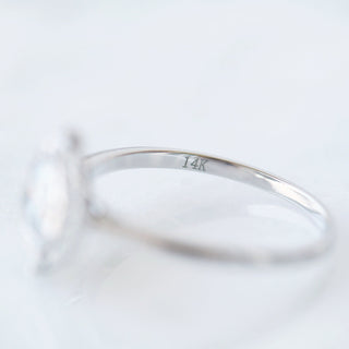 Octavia Lab-Grown Diamond Engagement Ring- 14K White Gold (IGI Certified)