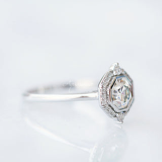 Octavia Lab-Grown Diamond Engagement Ring- 14K White Gold (IGI Certified)