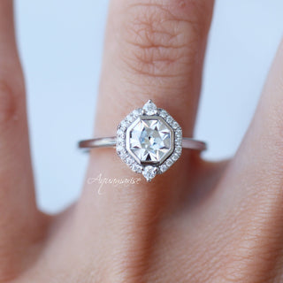 Octavia Lab-Grown Diamond Engagement Ring- 14K White Gold (IGI Certified)