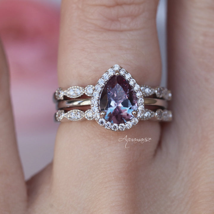 Camila Alexandrite Ring- 14K Rose Gold Vermeil
