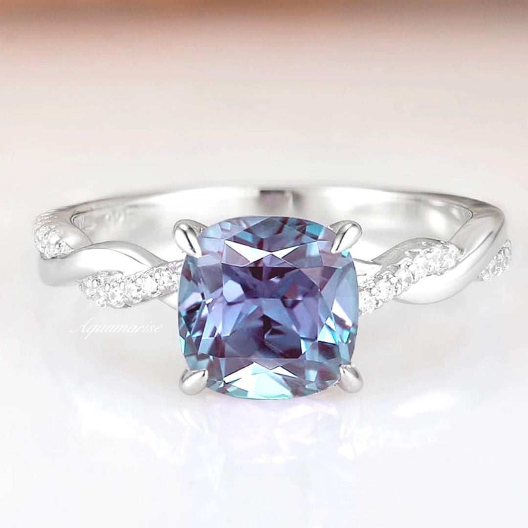 Sophia Alexandrite Ring- Sterling Silver